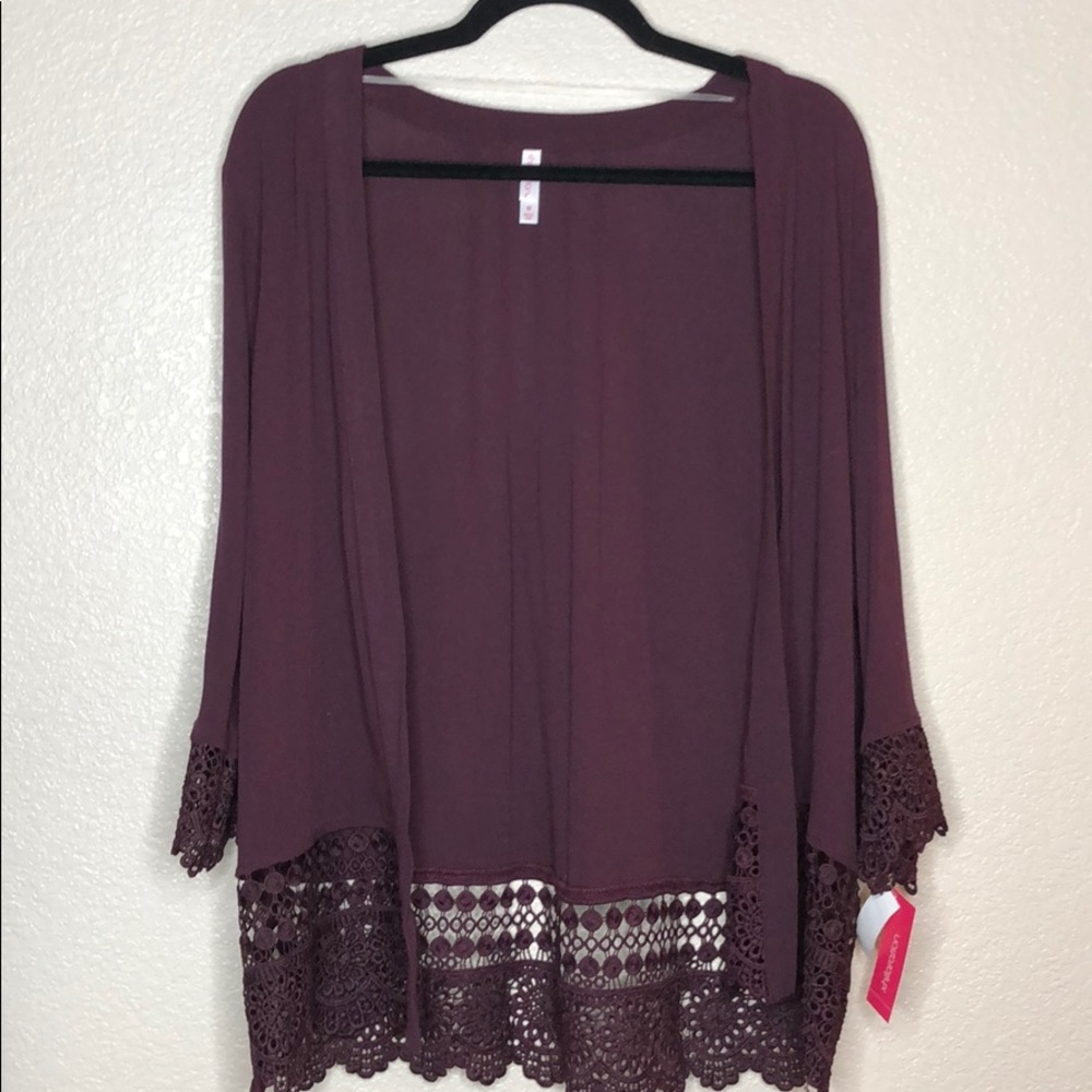 Purple Target xhiliration Kimono/Coverup
